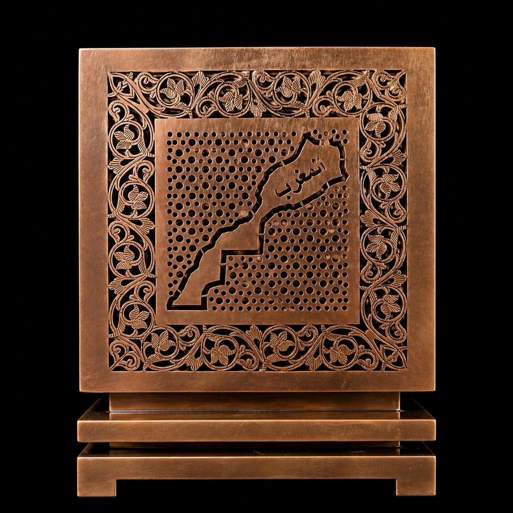 Sanaa Morocco Copper Lamp – Handmade Arabic Art Light