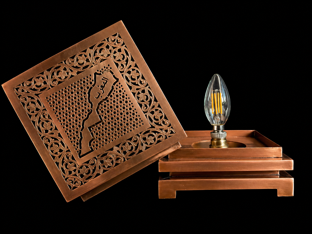 Sanaa Morocco Copper Lamp – Handmade Arabic Art Light